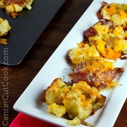 Smashed Potatoes with Cheese