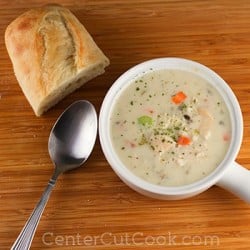 Cream of Chicken & Wild Rice Soup {Slow Cooker}