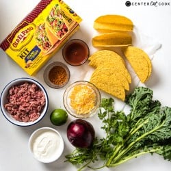 Chorizo Tacos with Kale