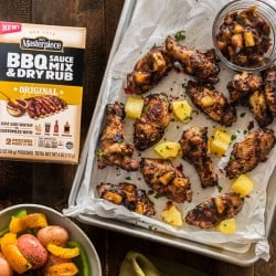 Grilled Chicken Wings with Pineapple Sauce