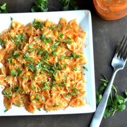 Roasted Red Pepper Pasta Salad