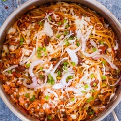 One Pot Chili Pasta Skillet