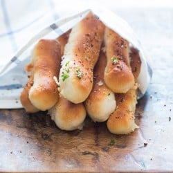 Cheese Stuffed Garlic Breadsticks