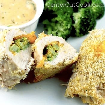 Broccoli and cheese stuffed chicken