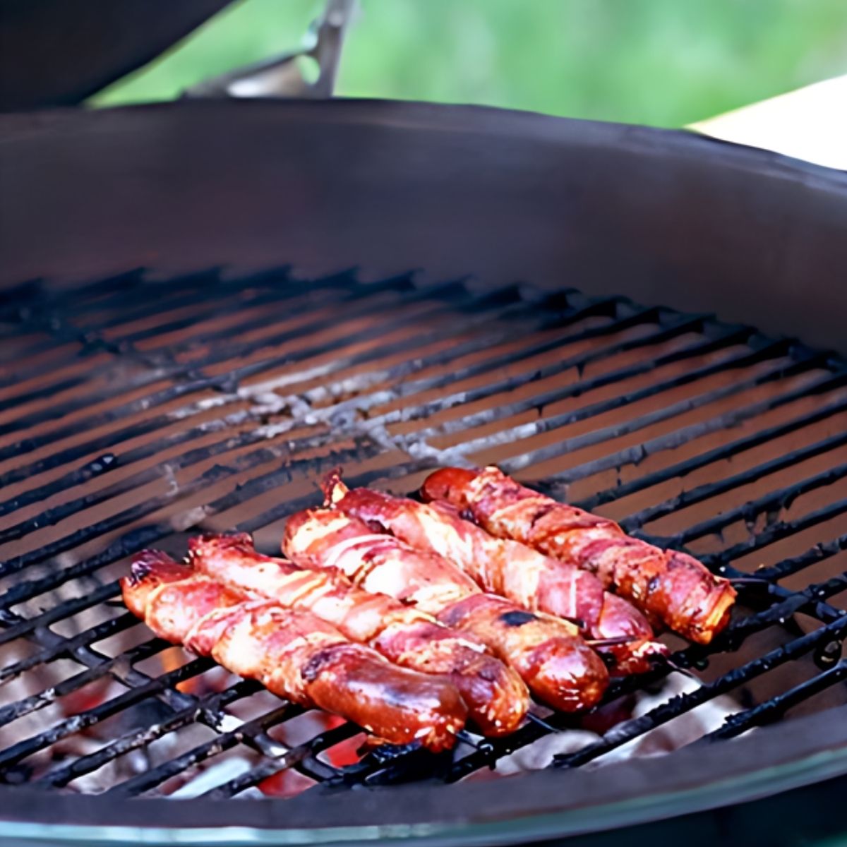 how to grill bacon wrapped hot dogs