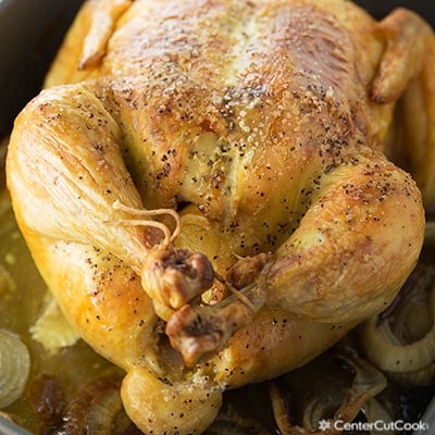 Roasted Chicken with Lemon and Garlic - CenterCutCook