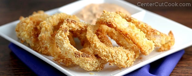 Baked onion rings