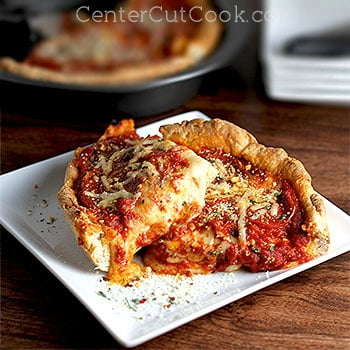 Chicago-Style Deep Dish Pizza - Alison's Allspice