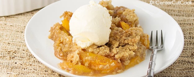 Fresh peach crisp