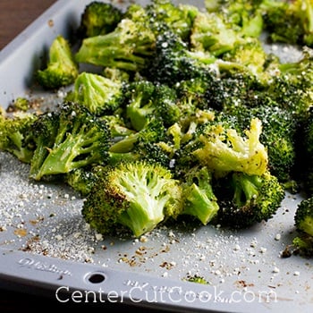 Roasted garlic parmesan broccoli 2