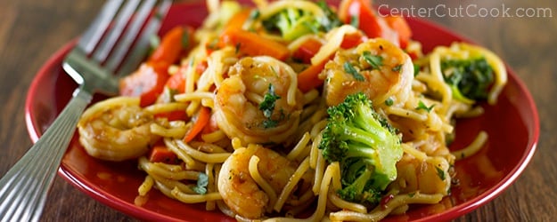 Spicy shrimp stir fry