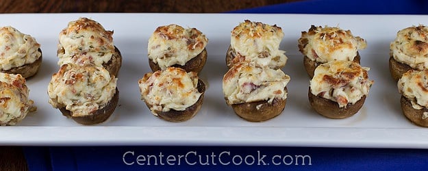 Bacon parmesan stuffed mushrooms