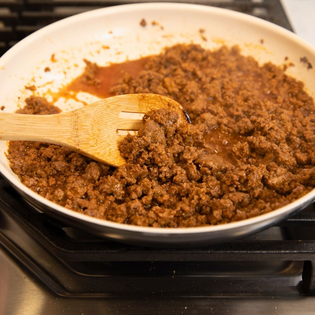 taco meat made with a homemade taco seasoning - tastes just like a packet of store-bought seasoning!