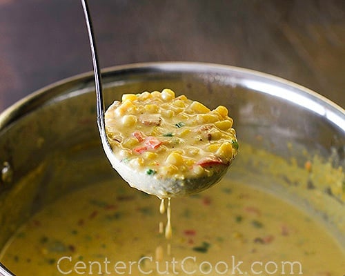 Cheesy corn chowder 3