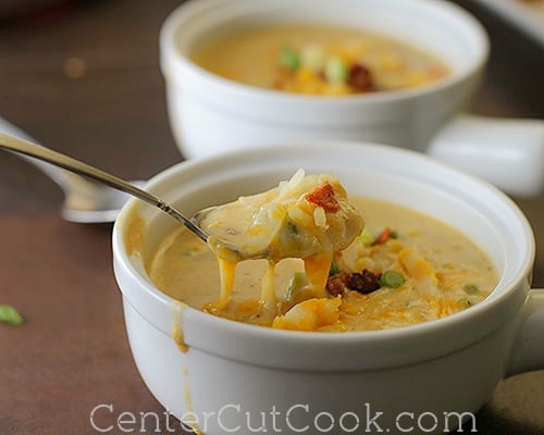 Cheesy corn chowder 5