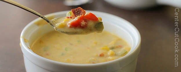 Cheesy corn chowder