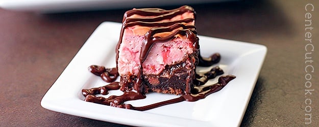 Cherry cheesecake brownies