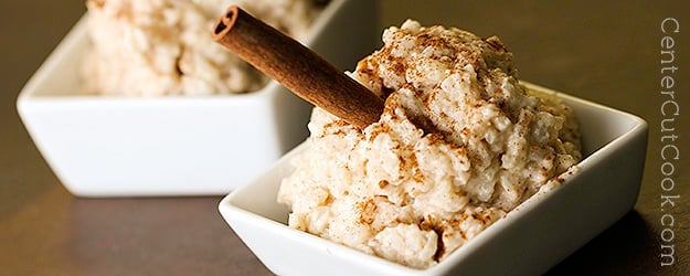 Cinnamon rice pudding