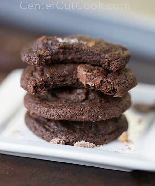 Double Chocolate Chip Heath Bar Cookies 6