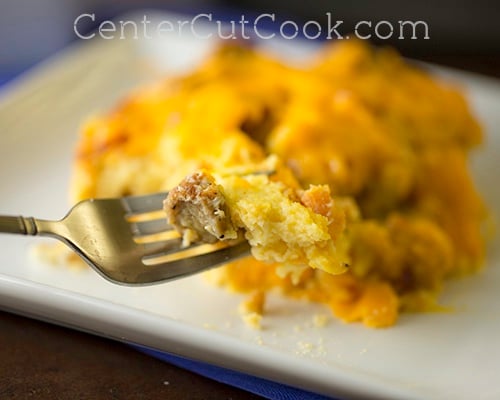 Sausage Egg  Waffle Casserole 7