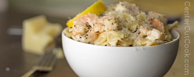 Shrimp scampi pasta