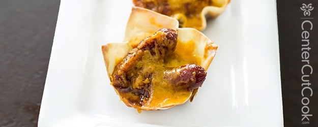 Cheesy little smokie cups