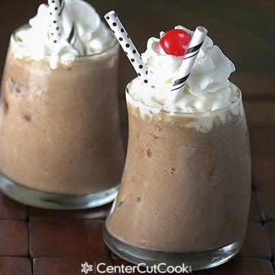 Chocolate peanut butter shake 2