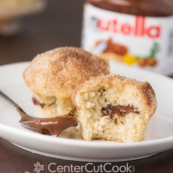 Nutella stuffed cinnamon sugar muffins 6