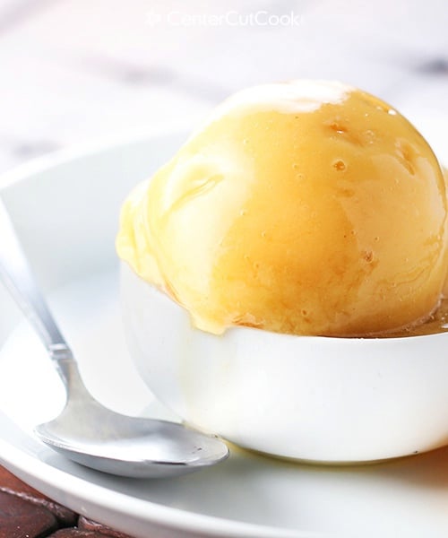 Peach ice cream 4