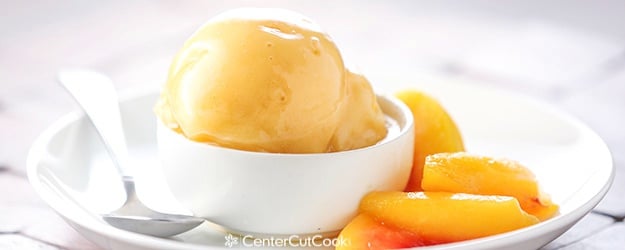 Peach ice cream