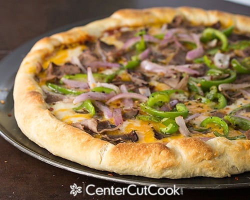 Philly cheesesteak pizza 5