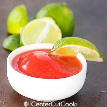 Strawberry lime sorbet 2