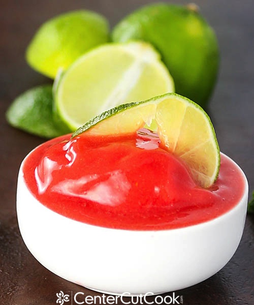 Strawberry lime sorbet 5