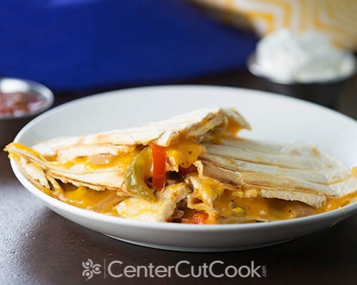 Chicken fajita quesadillas 4