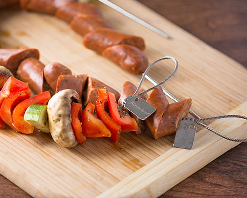 Chicken sausage kabobs 3