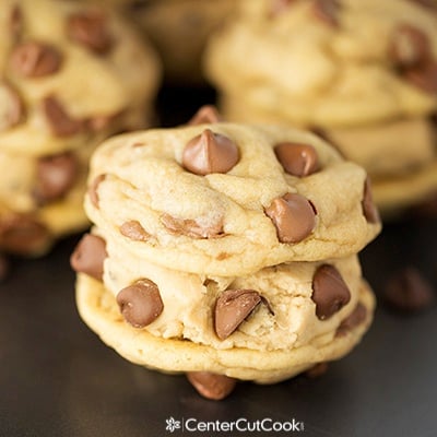 Chocolate chip cookie dough sandwiches 2