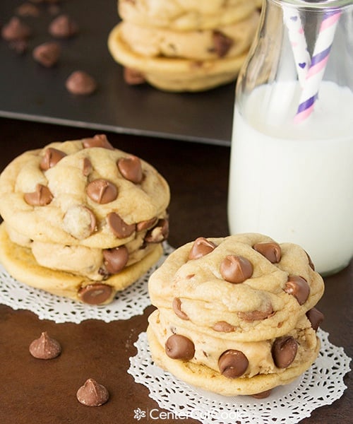 Chocolate chip cookie dough sandwiches 6