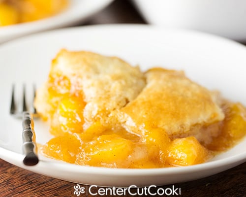 Fresh peach cobbler 4