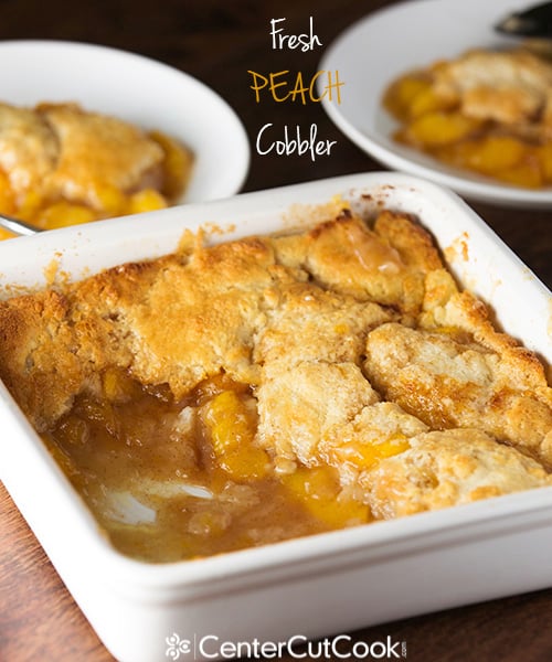 Fresh peach cobbler 7