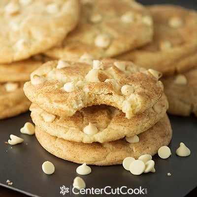 White chocolate chip snickerdoodle cookies 2