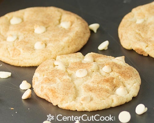 White chocolate chip snickerdoodle cookies 5