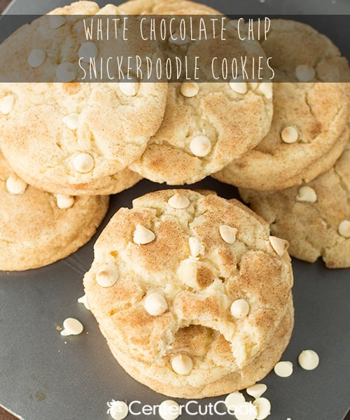 White chocolate chip snickerdoodle cookies 7