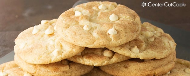 White chocolate chip snickerdoodle cookies