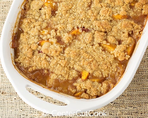 Fresh peach crisp 3