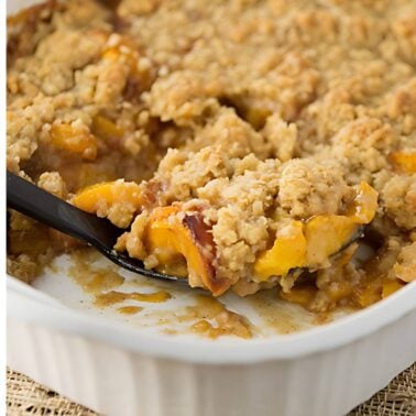 fresh peach crisp