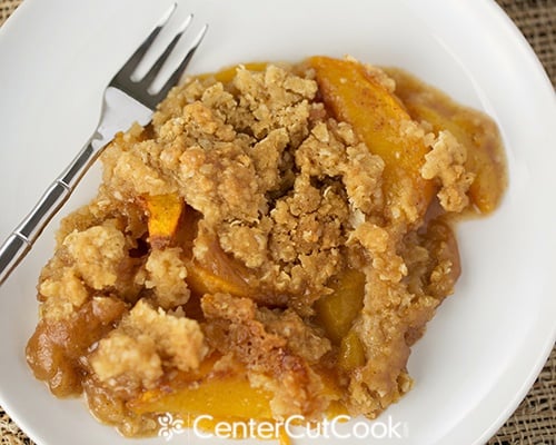 Fresh peach crisp 4