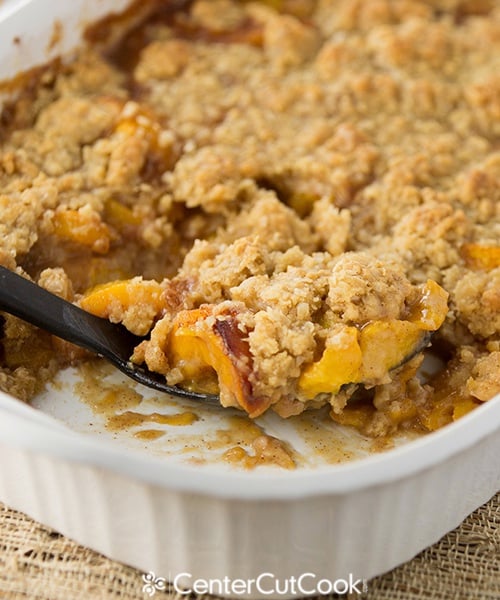 Fresh peach crisp 5