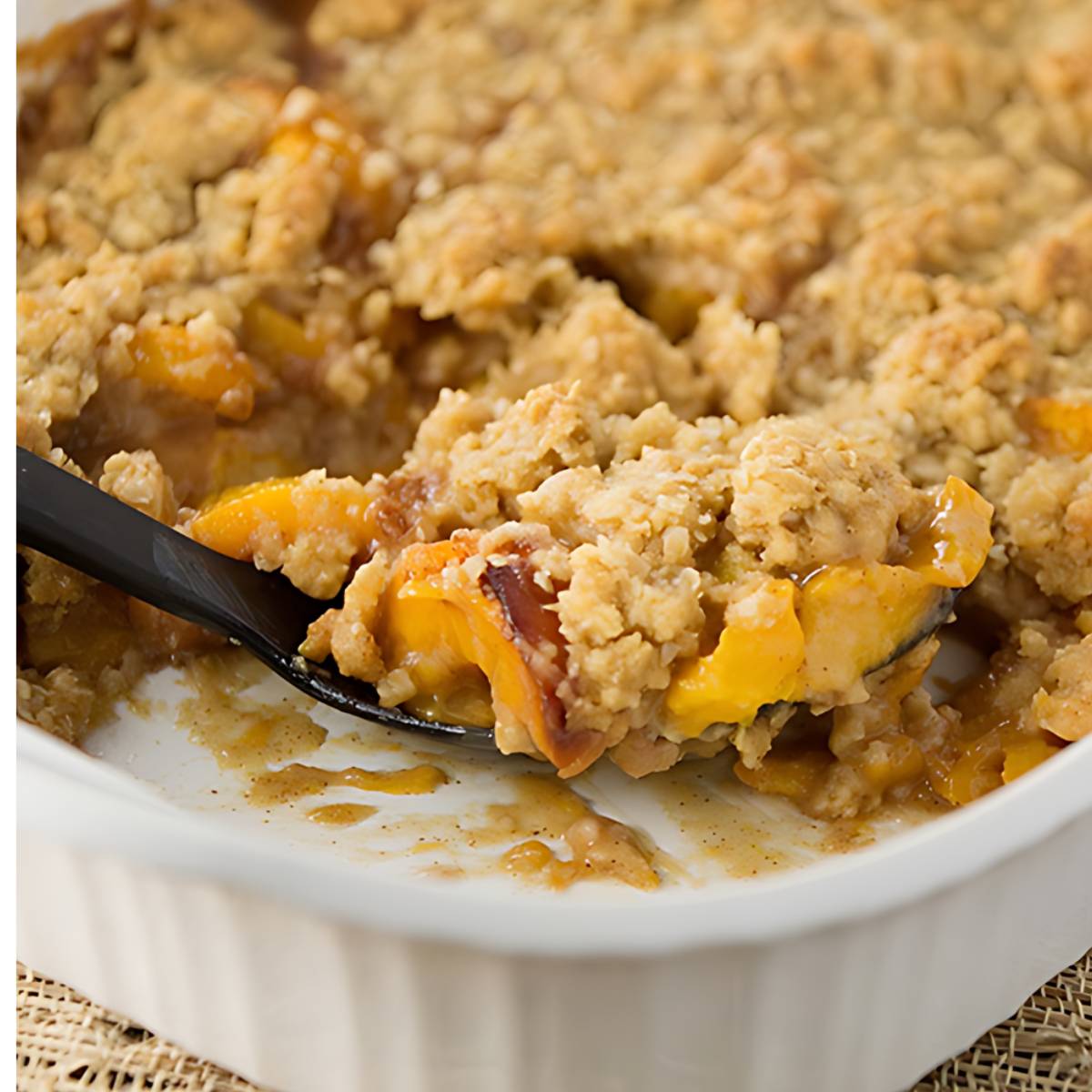 fresh peach crisp