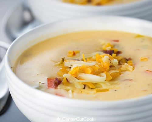 Spicy Wisconsin Cheese  Bacon Soup 6