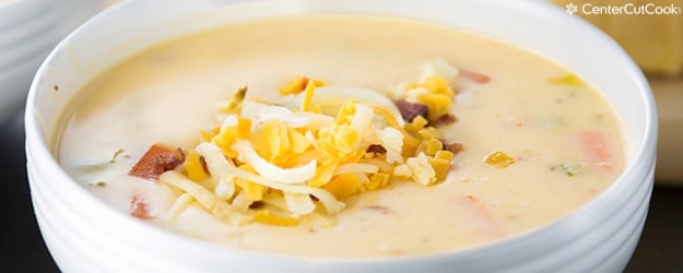 Spicy Wisconsin Cheese  Bacon Soup